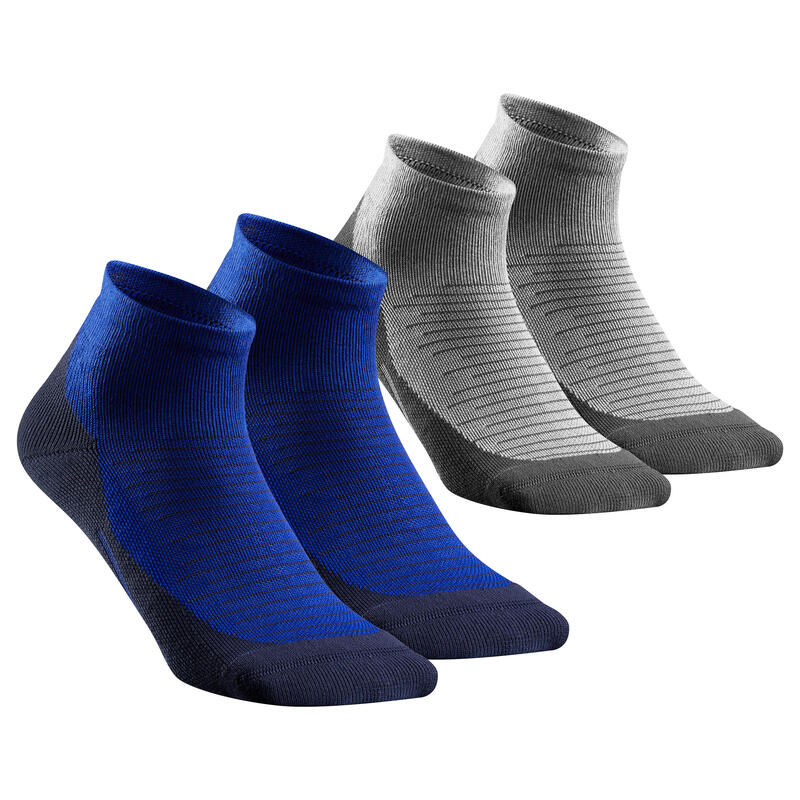 Poza Set 2 perechi șosete Mid 100 Albastru-Gri Adulți - imagine mare 2