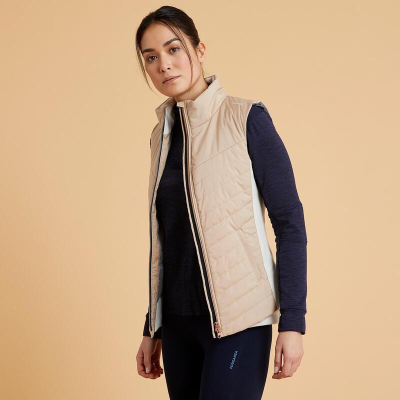 Poza Vestă Echitație 500 bej Damă - imagine mare 2