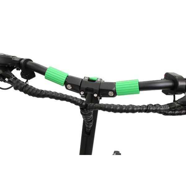 Poza Trotineta electrica SPEEDXMAN GREEME, Viteza 83 Km/h, Autonomie 95Km, Motor 2 x 1600W, Frane hidraulice pe disc, Roti 10", baterie 60V/32Ah LG (Negru/Verde) - imagine mare 3