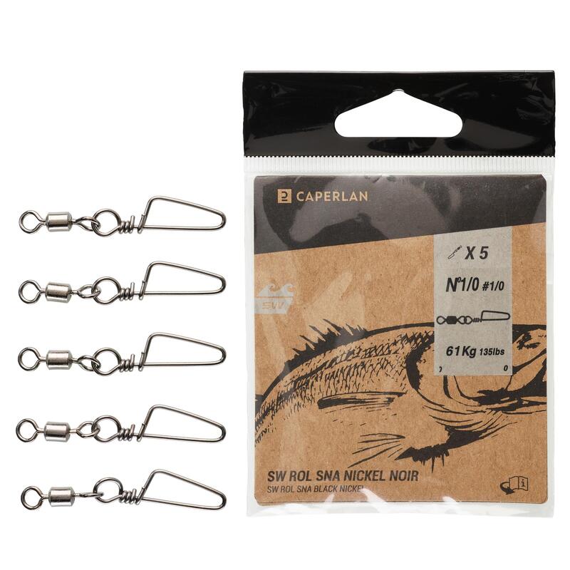 Poza Set Agrafe cu Vârtej Rolling Snap Black N SW x5 - imagine mare 2