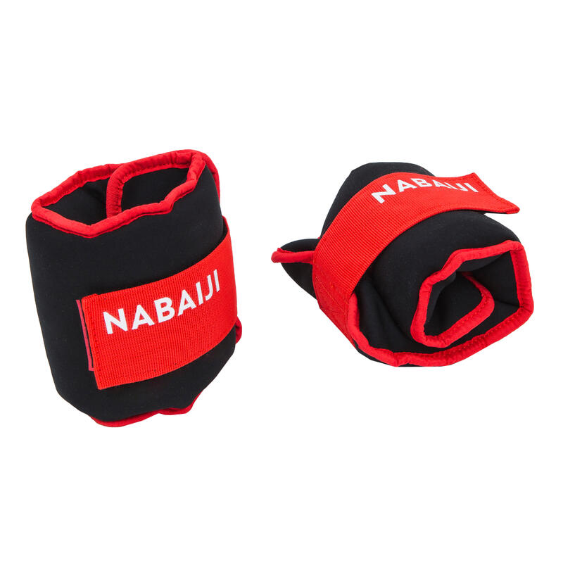 Poza Brățări lestate aquafitness 2*1 kg Portocaliu - imagine mare 2