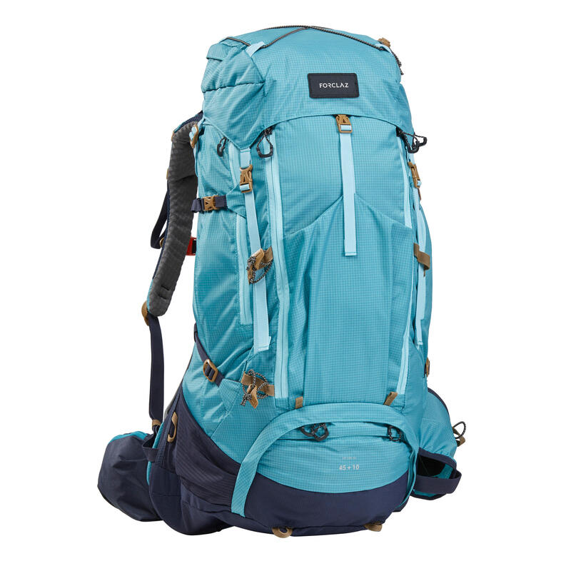 Poza Rucsac Trekking la munte MT500 Air 45+10L Albastru Damă - imagine mare 1