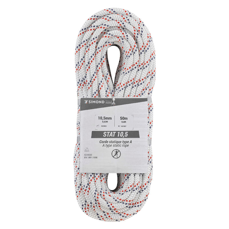 Poza Coardă Semi-Statică 10,5mm x 50m Alb - imagine mare 2