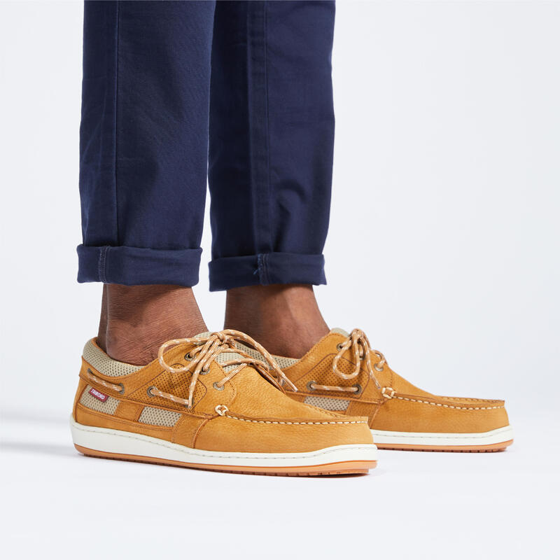 Poza Încălțăminte din piele Navigație Clipper Maro Bărbați - imagine mare 2