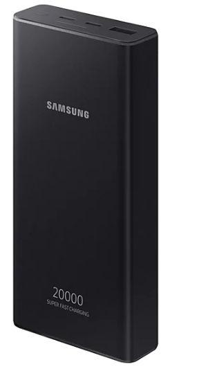 Poza Acumulator Extern Samsung EB-P5300XJEGEU, 20000 mAh, Super Fast Charge, PD 3.0, 25W, 1 x USB, 2 x USB-C (Negru) - imagine mare 2