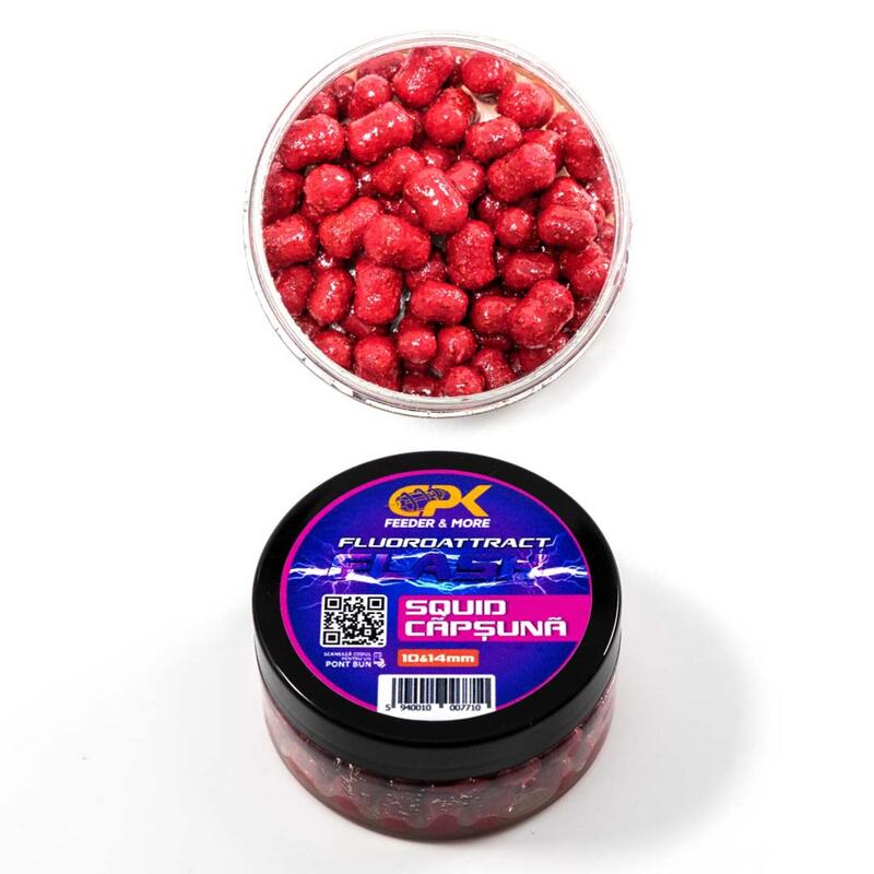Poza FLUORO + FEEDER Squid & Capsună 10 &14 mm - imagine mare 2