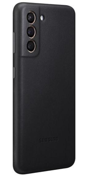 Poza Protectie Spate Samsung Leather Cover EF-VG991LBEGWW pentru Samsung Galaxy S21 (Negru) - imagine 3