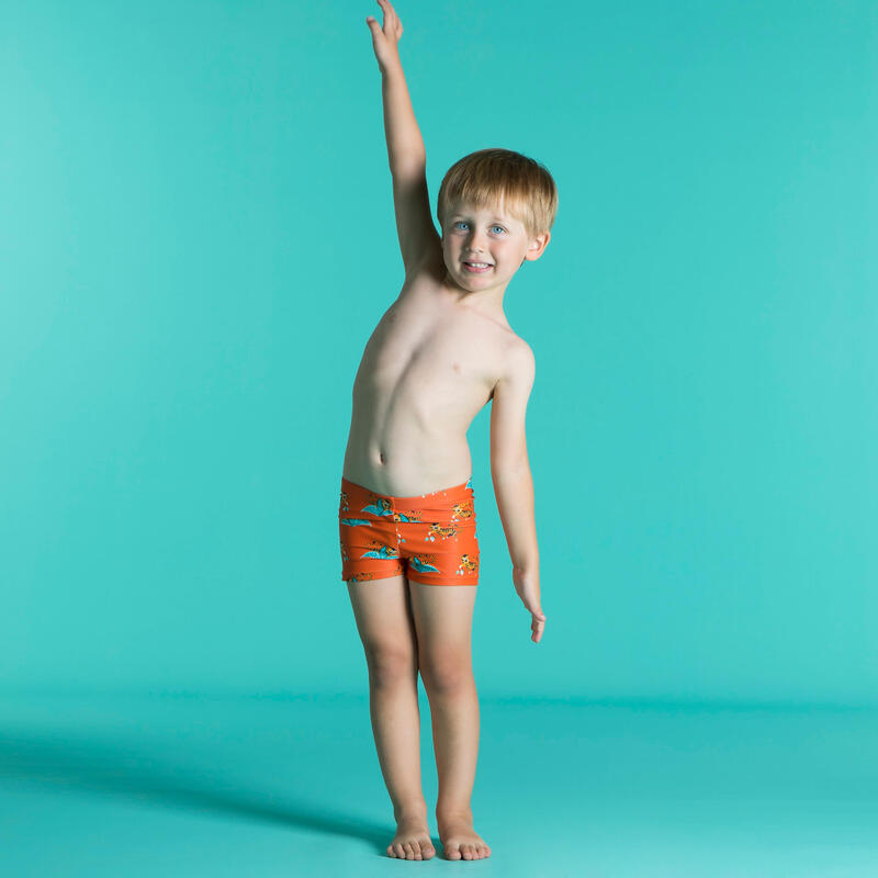Poza Boxeri înot Imprimeu Portocaliu Bebe/Copii - imagine mare 2