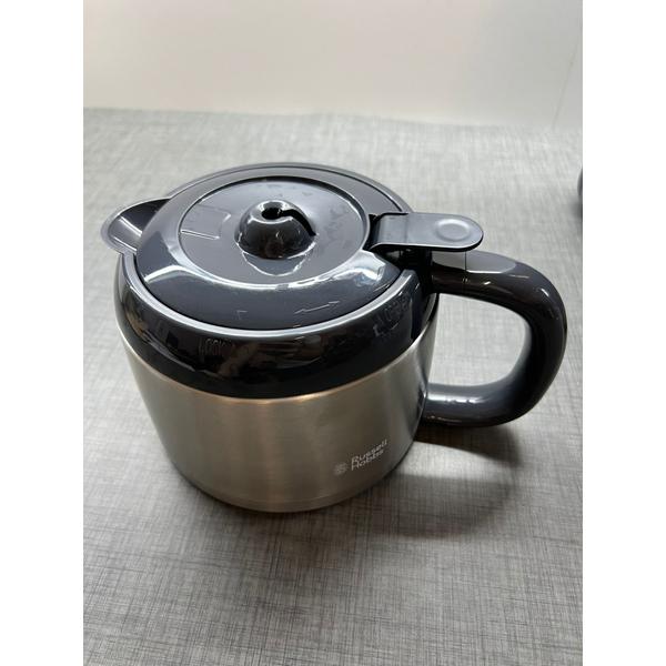 Poza Cafetiera Russell Hobbs Grind & Brew Thermal 25620-56, 1000 W, 1.25 l, 250 g, Rasnita ajustabila, Selector aroma, Carafa Termala, Inox/Negru - imagine mare 2