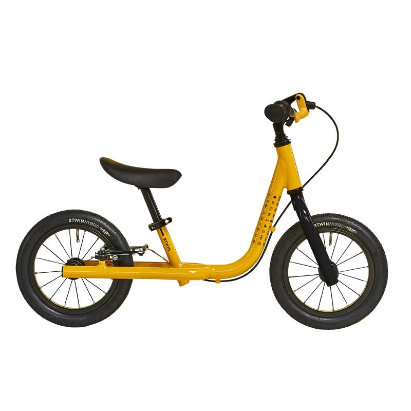 Poza Bicicletă fără pedale Runride 900 12" Galben Copii - imagine mare 2