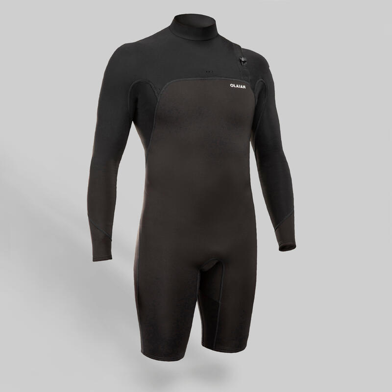 Poza Combinezon Surf Shorty 900 Neopren 1,5mm Fără Fermoar cu mânecă lungă Negru Bărbaţi - imagine mare 1