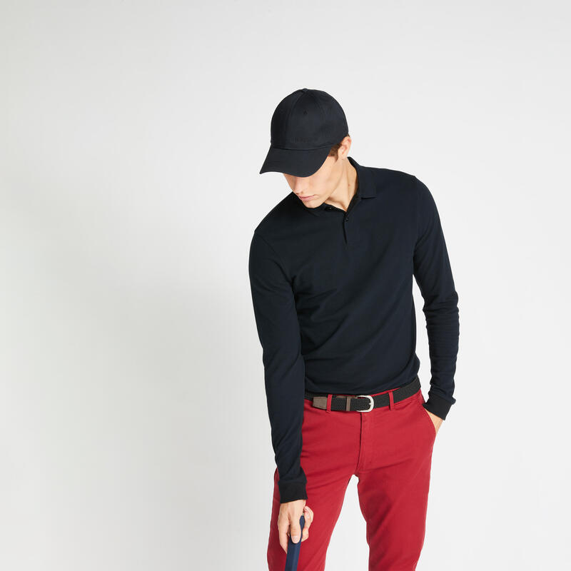 Poza Bluză Polo Golf MW500 Negru Bărbați - imagine mare 2