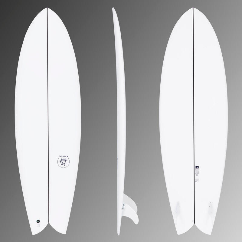 Poza Placă surf FISH 900 6'1" 42 L, vândută cu 2 înotătoare twin - imagine mare 2