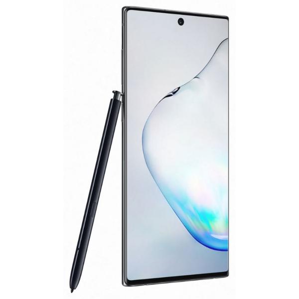 Poza Telefon Mobil Samsung Galaxy Note 10, Procesor Snapdragon 855 Octa-core, Dynamic AMOLED Capacitive touchscreen 6.3", 8GB RAM, 256GB Flash, Camera Tripla 16+12+12MP, 4G, Single Sim, Wi-Fi, Android (Negru) - imagine mare 2