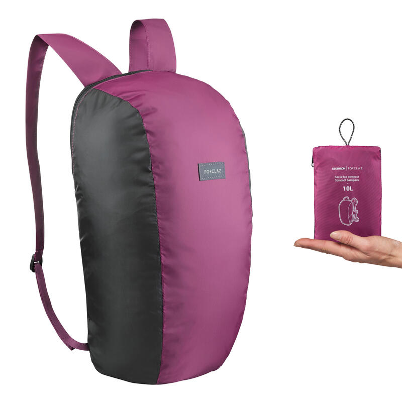 Poza Rucsac Compact Trekking călătorie Travel 10L Mov - imagine mare 1