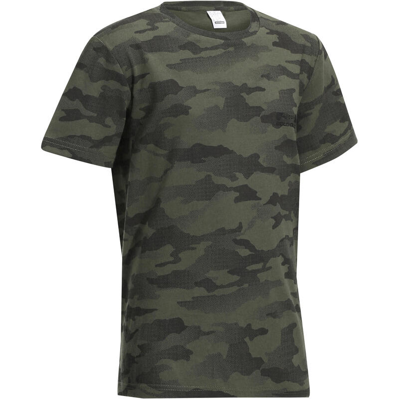 Poza Tricou 100 Camuflaj Verde copii - imagine mare 2