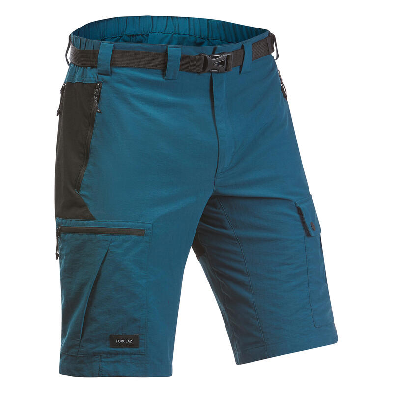 Poza Pantalon scurt Rezistent Trekking la munte MT500 Albastru Bărbați - imagine mare 2