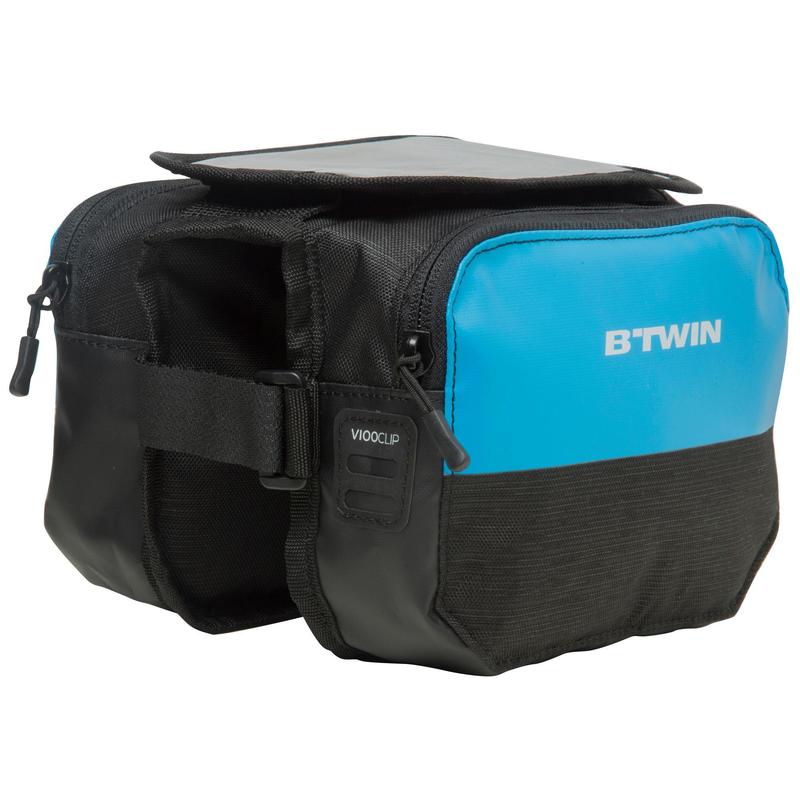 Poza Geantă Dublă Cadru Bicicletă 520 2L Albastru - imagine mare 2