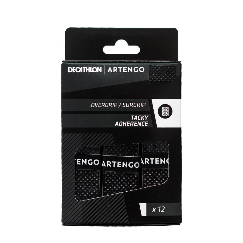 Poza Set 12 Overgrip Tenis Tacky Negru - imagine mare 2