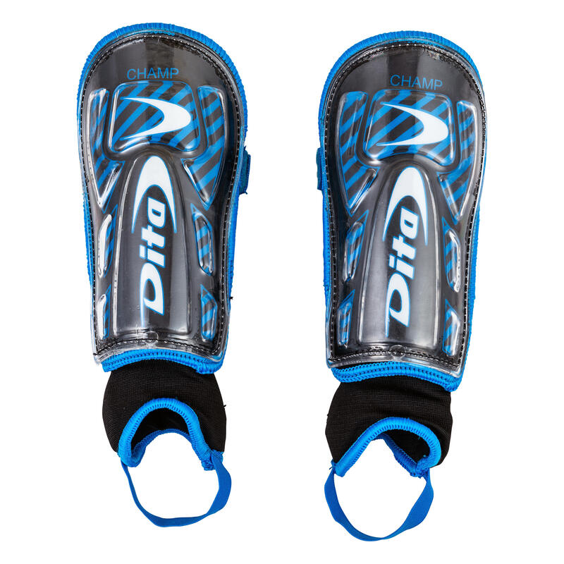 Poza Protecţie Tibie Hochei pe iarbă nivel începător Champ Albastru Copii - imagine mare 2