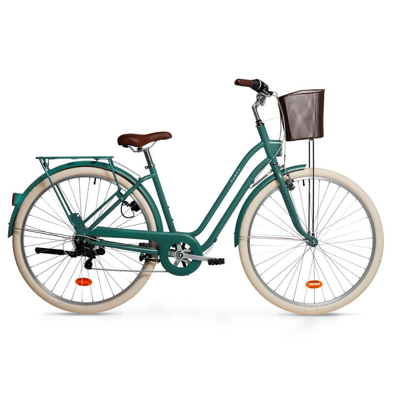 Poza Bicicletă de oraș cadru jos Elops 520 Verde - imagine mare 5