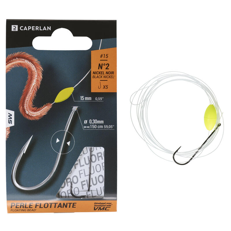 Poza Cârlige legate cu inel de prindere și perlă plutitoare Pescuit marin - imagine mare 2