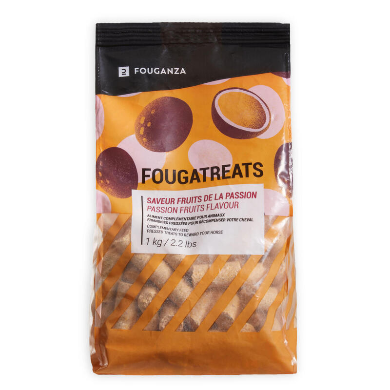 Poza Gustare cal ponei FOUGATREATS fructul pasiunii - 1KG - imagine mare 1