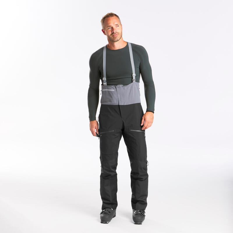 Poza Pantalon schi freeride FR900 Gri Bărbați - imagine mare 2