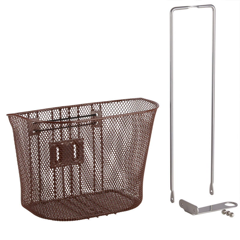 Poza Coș față bicicletă 520 XS 8 L Maro - imagine mare 2