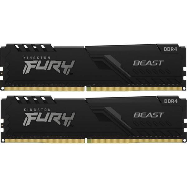 Poza Memorii Kingston FURY Beast 16GB(2x8GB) DDR4 3200MHz CL16 Dual Channel Kit - imagine mare 5