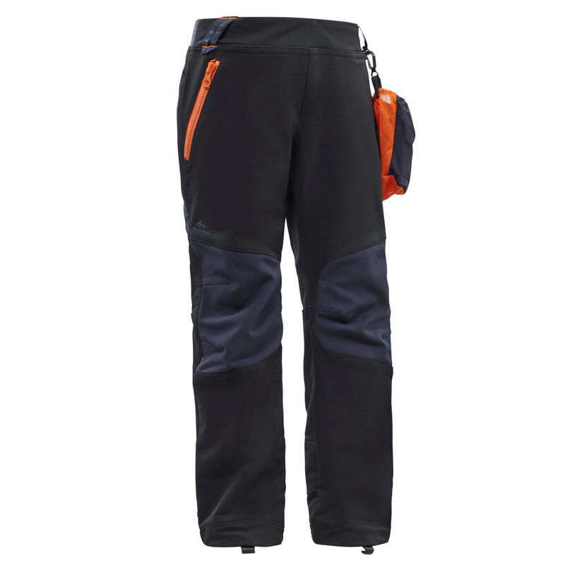 Poza Pantalon Softshell Drumeție la munte MH550 Negru Copii 2 -6 ani - imagine mare 1