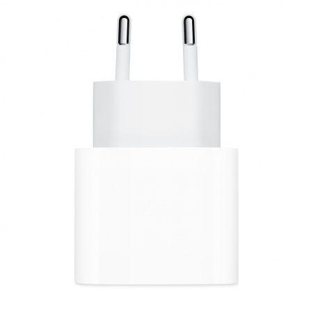 Poza Incarcator retea Apple mhje3zm/a, USB-C, 20W, compatibil seria iPhone 12/iPhone 13/iPhone 14 (Alb) - imagine mare 1