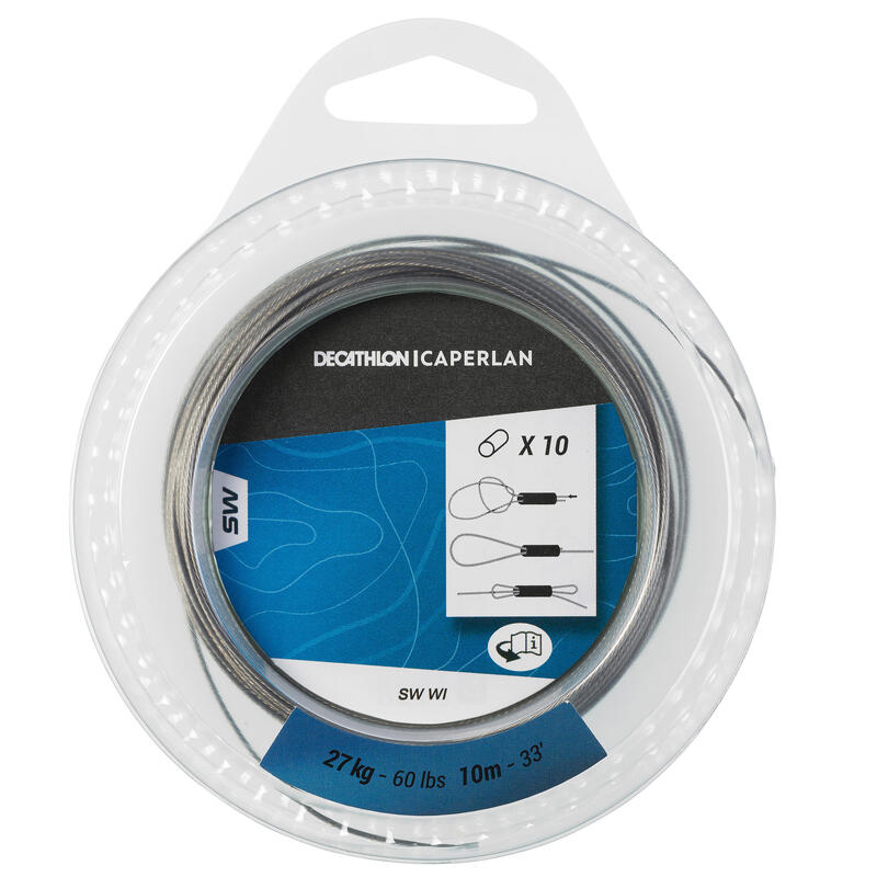 Poza Fir strună metalică pescuit marin 10m 27kg - imagine mare 2